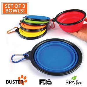 Collapsible Travel Dog Bowls
